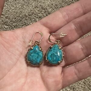 Barse Turquoise Drop Earrings